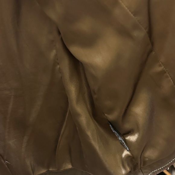 Tribal  Brown Leather Jacket - Picture 13 of 13